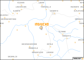 map of Indiucho