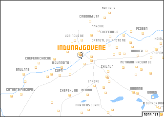 map of Induna J. Govene