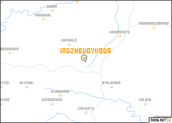 map of Indzhe Voyvoda