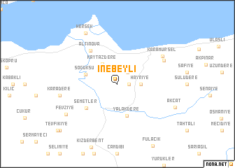 map of İnebeyli