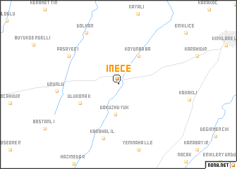 map of İnece