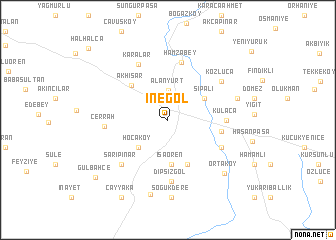 map of İnegöl