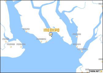 map of Ine Okpo