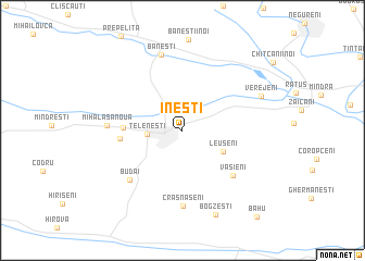 map of Ineşti