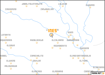 map of Inés