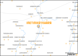 map of Inétinikoy Kwara