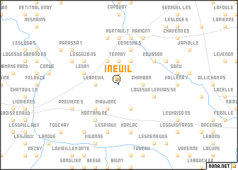 map of Ineuil