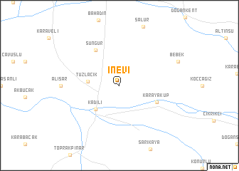 map of İnevi