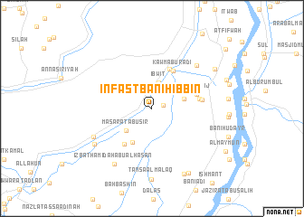 map of Infasţ Banī Ḩibbīn