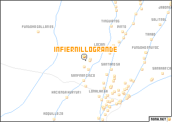 map of Infiernillo Grande