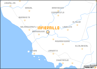 map of Infiernillo