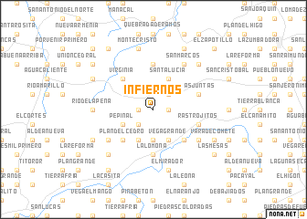 map of Infiernos