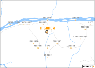 map of Inganda