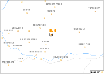 map of Ingá