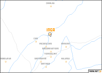 map of Ingá