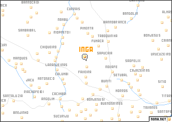 map of Ingá