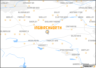 map of Ingbirchworth