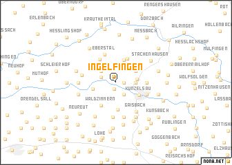 map of Ingelfingen