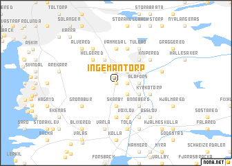 map of Ingemantorp