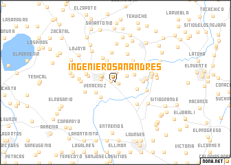 map of Ingeniero San Andrés