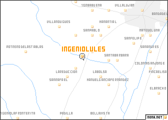 map of Ingenio Lules