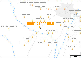 map of Ingenio San Pablo