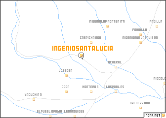 map of Ingenio Santa Lucía