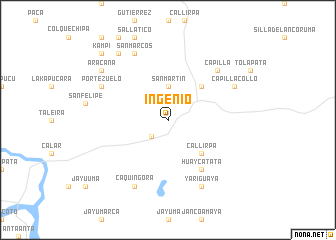 map of Ingenio