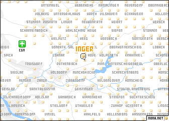 map of Inger