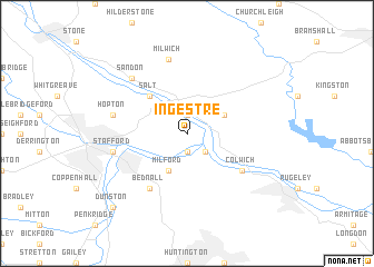 map of Ingestre