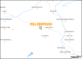 map of Ingleborough