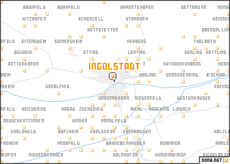 map of Ingolstadt