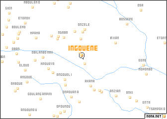 map of Ingouéné