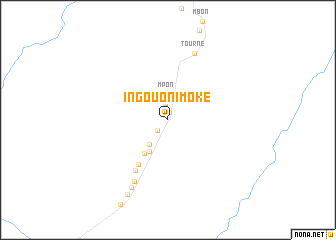 map of Ingouoni-Moké