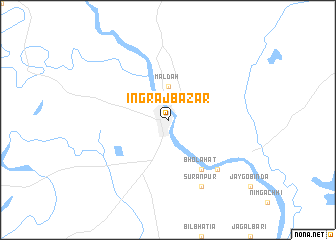 map of Ingrāj Bāzār