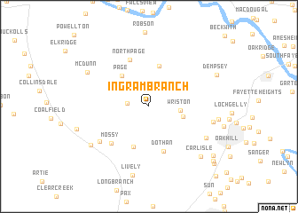 map of Ingram Branch
