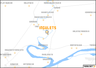 Ingulets (Ukraine) map - nona.net