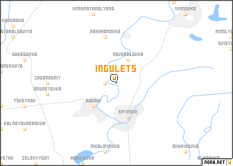 Ingulets (Ukraine) map - nona.net