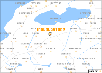 map of Ingvaldstorp