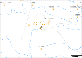 map of Ingwavuma