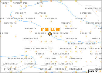 map of Ingwiller