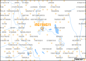 map of Ingyawgyi