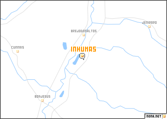 map of Inhumas