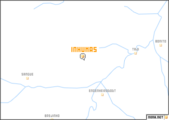 map of Inhumas