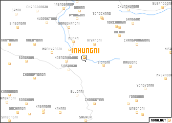 map of Inhŭng-ni