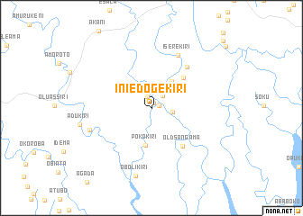 map of Iniedogekiri