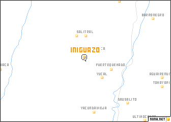 map of Iñiguazo