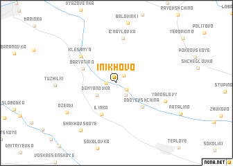 map of Inikhovo