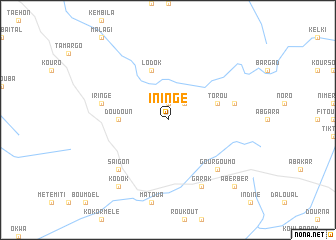 map of Iningé