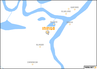 map of Inírida